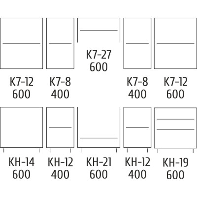 Комплект кухонный Rodos/Родос 2.6