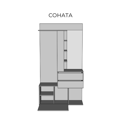 Прихожая Соната (сатин/сатин)