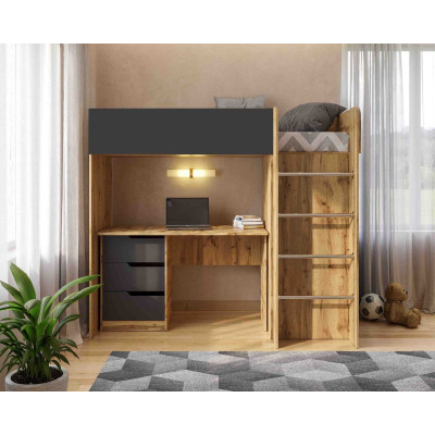 Кровать комната Bed Room №3 дуб тахо