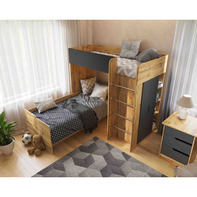 Кровать комната Bed Room №3 дуб тахо