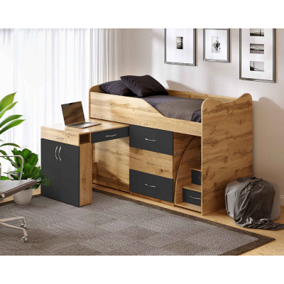 Кровать чердак Bed Room+стол №5